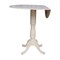 International Concepts Round 42 in Rd Dual Drop Leaf Pedestal Table, 41.5 inH, Unfinished, Ready to Finish, 42 in W, 42 in L K-42DPT-6B-2 - alternate 6